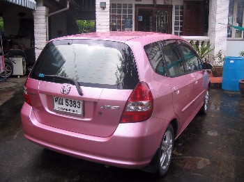 Very Feminine Pink Honda Jazz iDsi