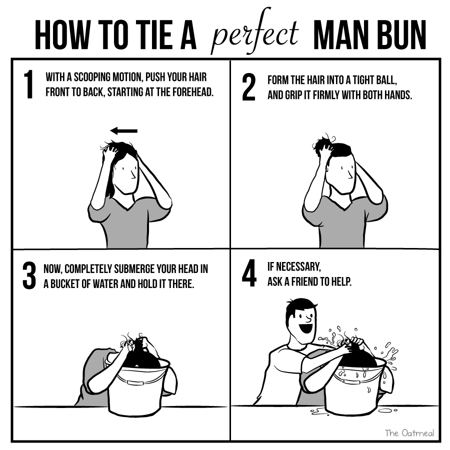 Amusing Pictures ripped from the Net-man-bun-png