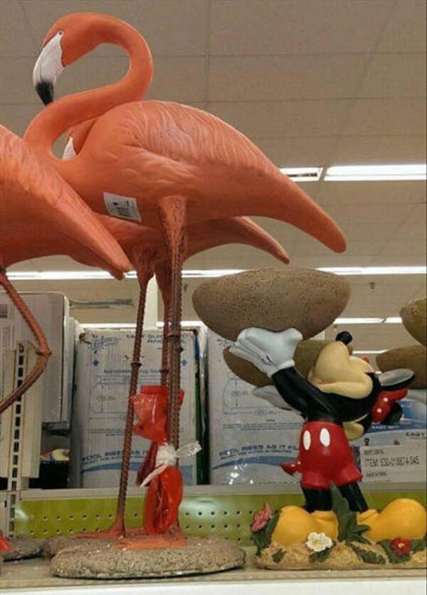 Amusing Pictures ripped from the Net-funny-store-displace-flamingo-butt-mickey