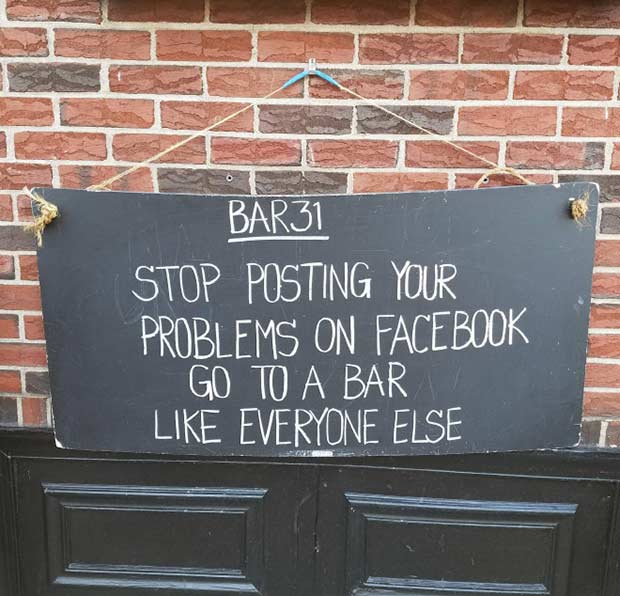 Amusing Pictures ripped from the Net-funny-sidewalk-signs-posting-problems-facebook