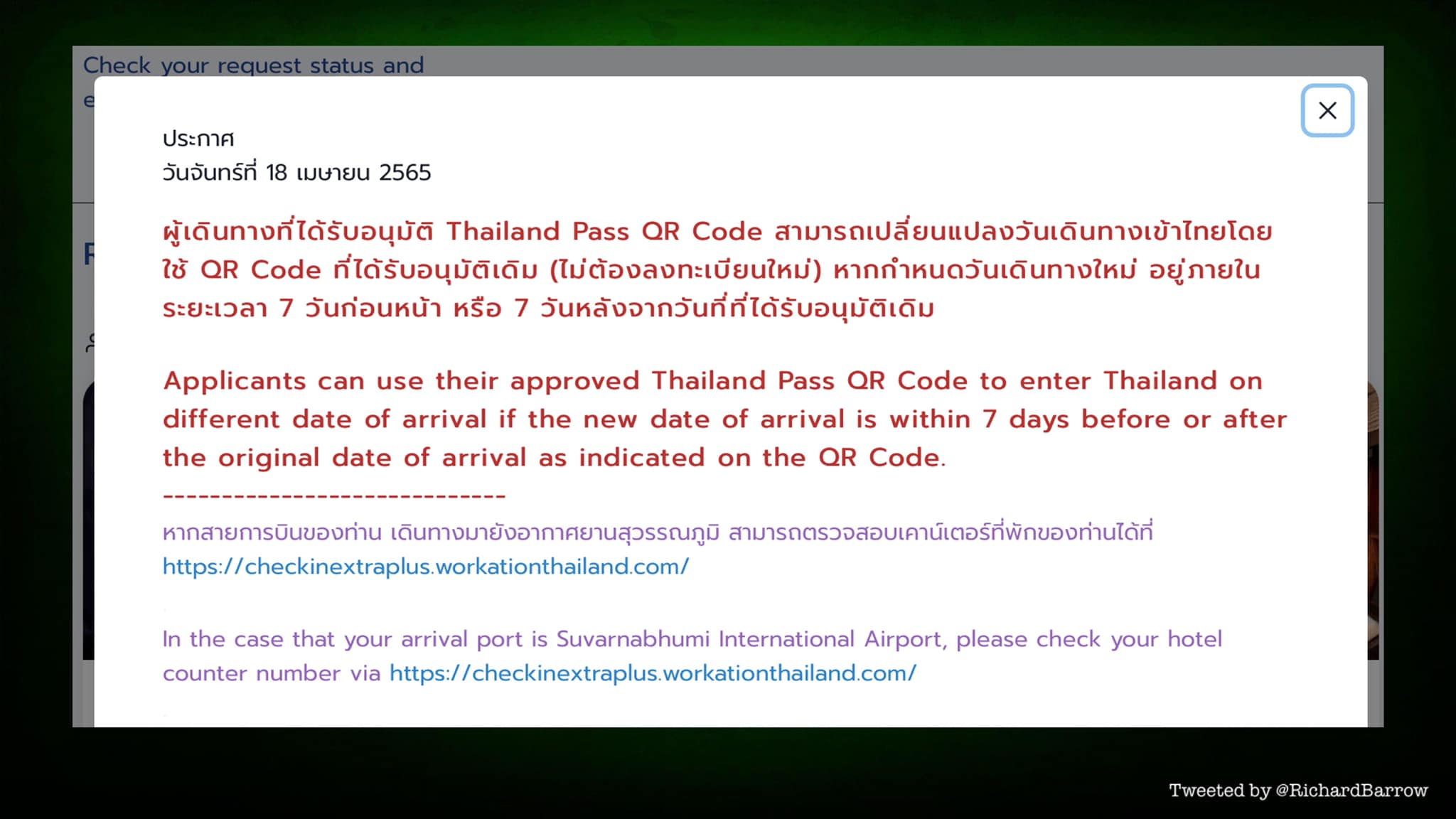Thailand quarantine and entry conditions-278767687_553556269463974_4935179071299020334_n-jpg