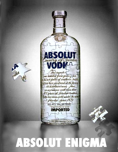 Former Russian spy critically ill in Britain after exposure to unidentified substance-alcohol-ads-absolut-vodka-enigma-puzzle