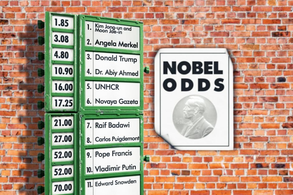 Nobel Peace Prize - bookies' favourites-10338134-3x2-940x627-jpg