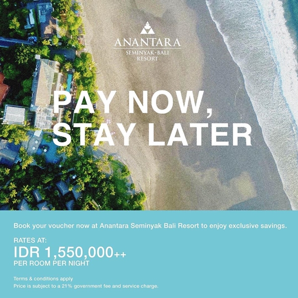 Pay Now, Stay Later Bali Deals.
